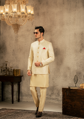 Classic Ivory Prince Coat - Ozaan P4