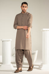Sarmad – Mocha Classic Shalwar Kameez