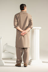 Sarmad – Mocha Classic Shalwar Kameez