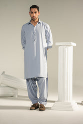 Aariz – Silver Mist Shalwar Kameez