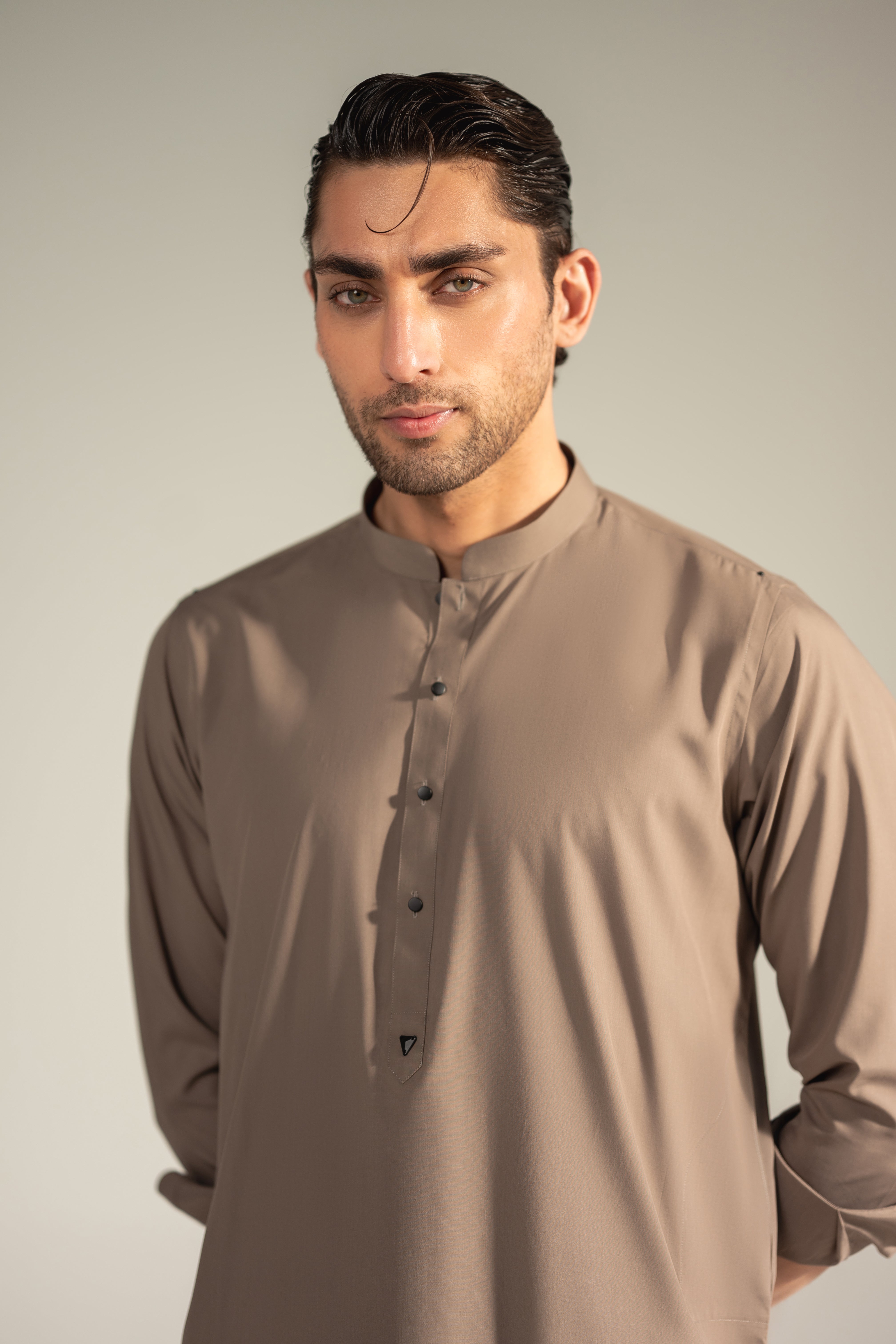 Sarmad – Mocha Classic Shalwar Kameez