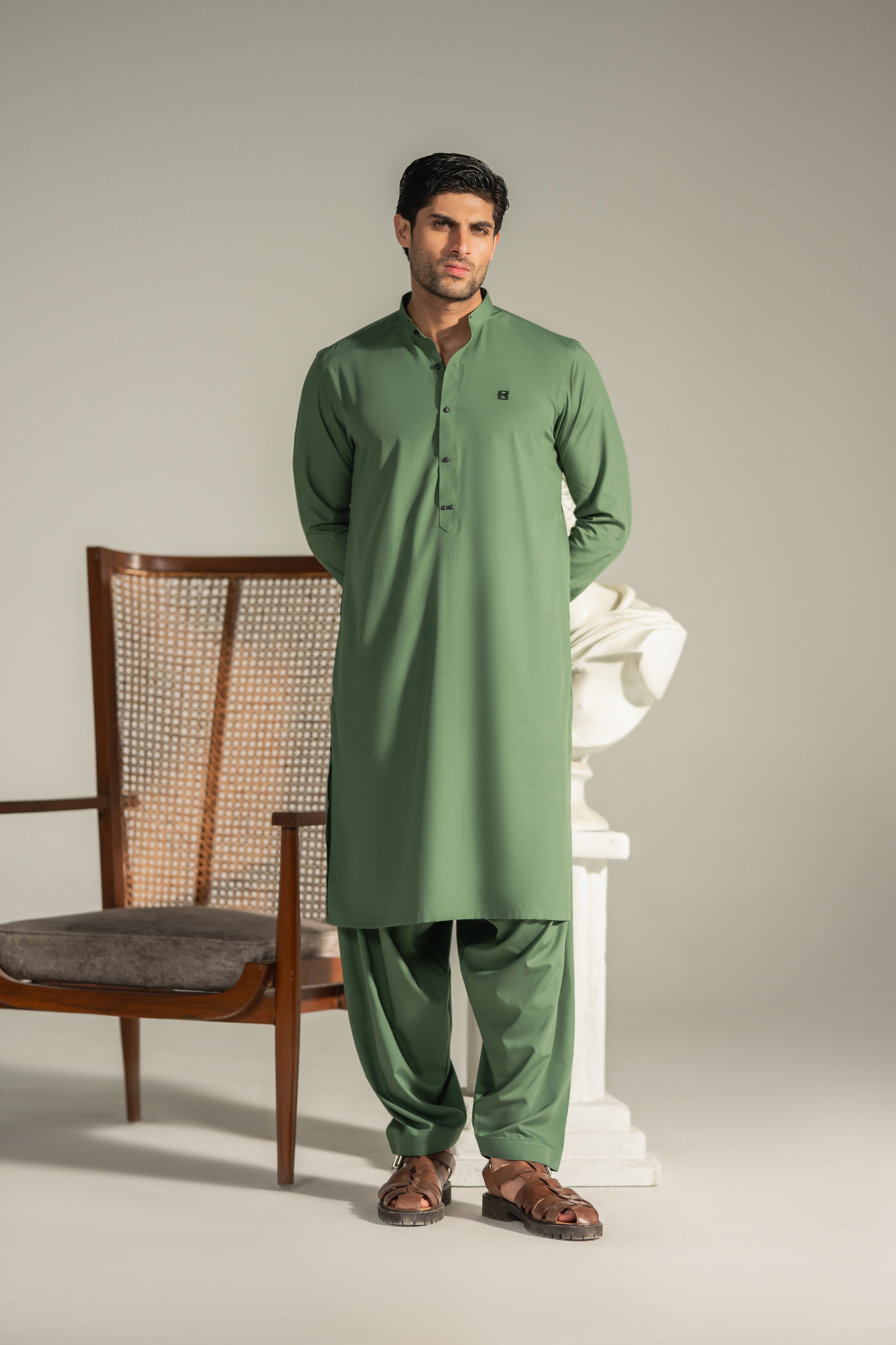 Rafay – Olive Regent Shalwar Kameez