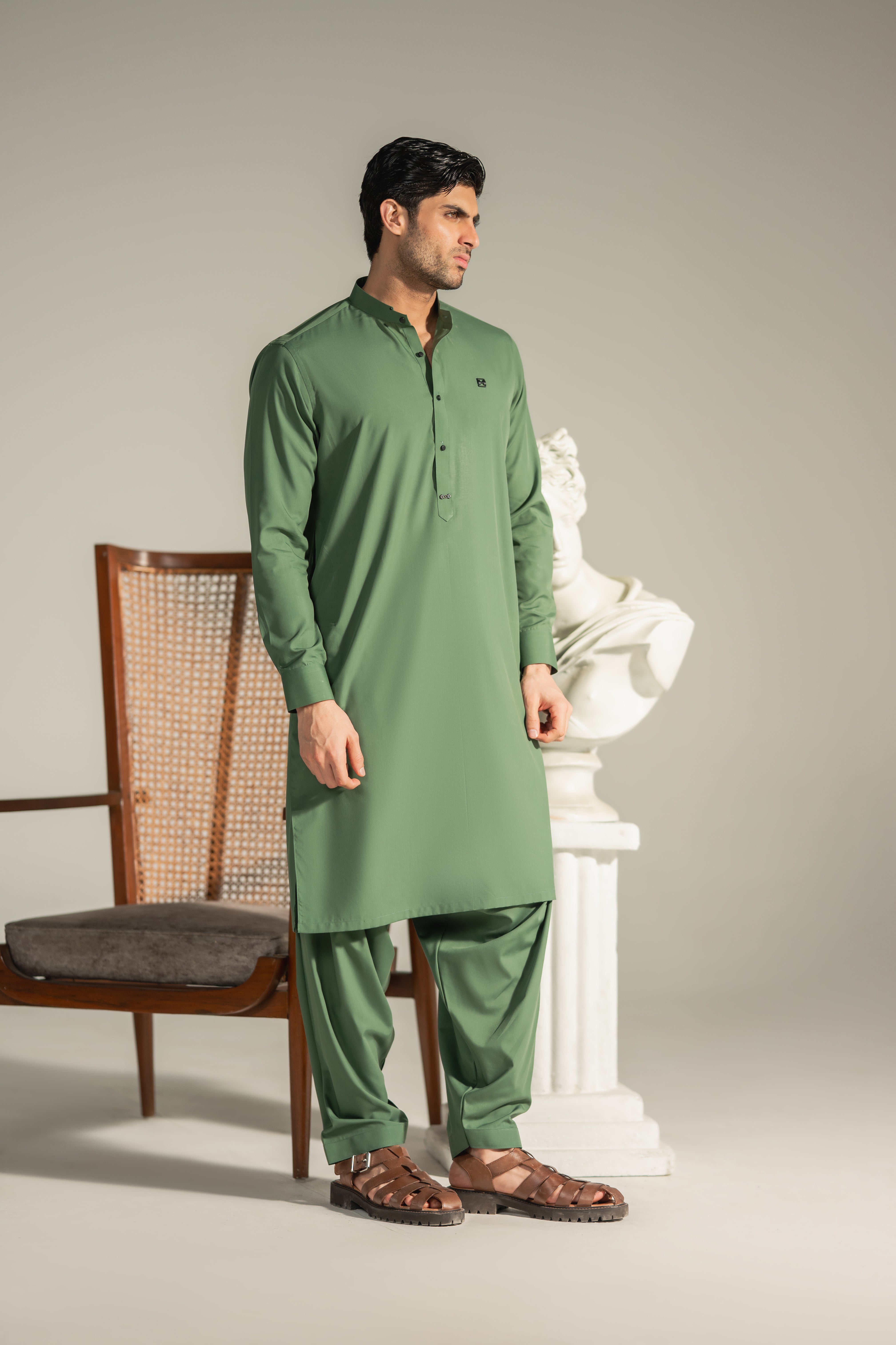 Rafay – Olive Regent Shalwar Kameez